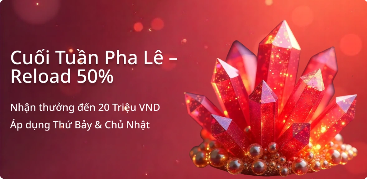 Crystal Reload – 50% Weekend Bonus